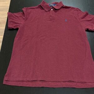 Polo by Ralph Lauren Men's Burgundy Polo Shirt